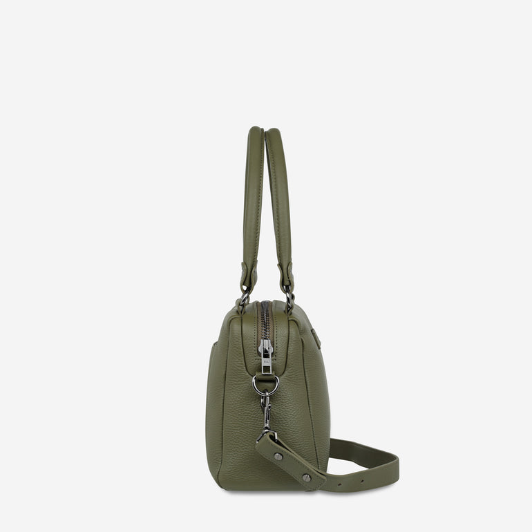 Status Anxiety Mini Mountains Women's Leather Handbag Khaki