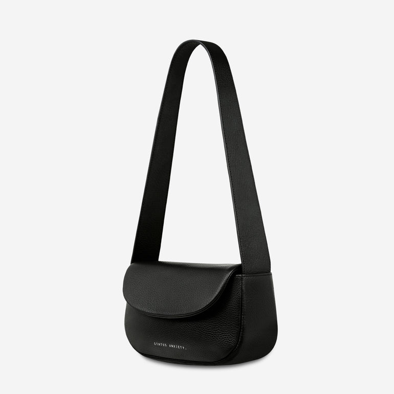 Status Anxiety One of these days Women's Leather Bag Black