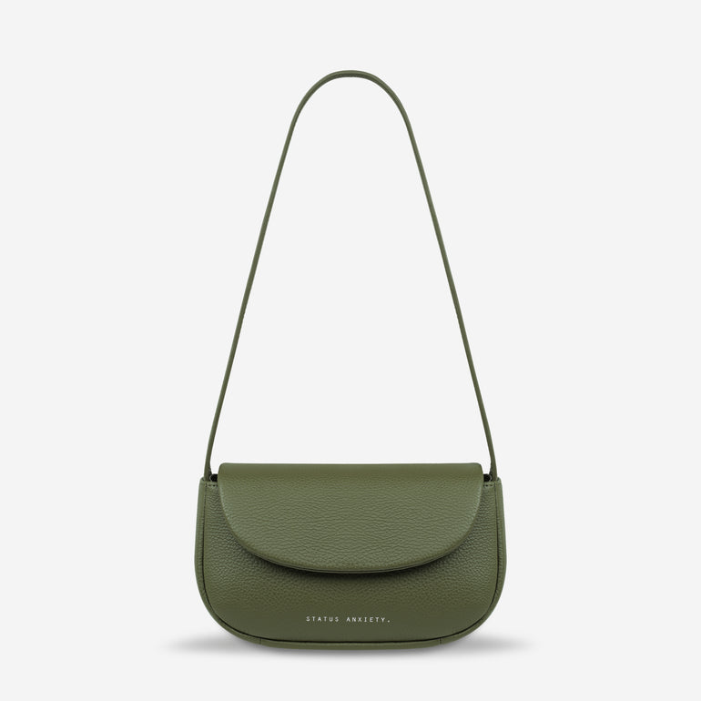 Status Anxiety One of these days Women's Leather Bag Khaki