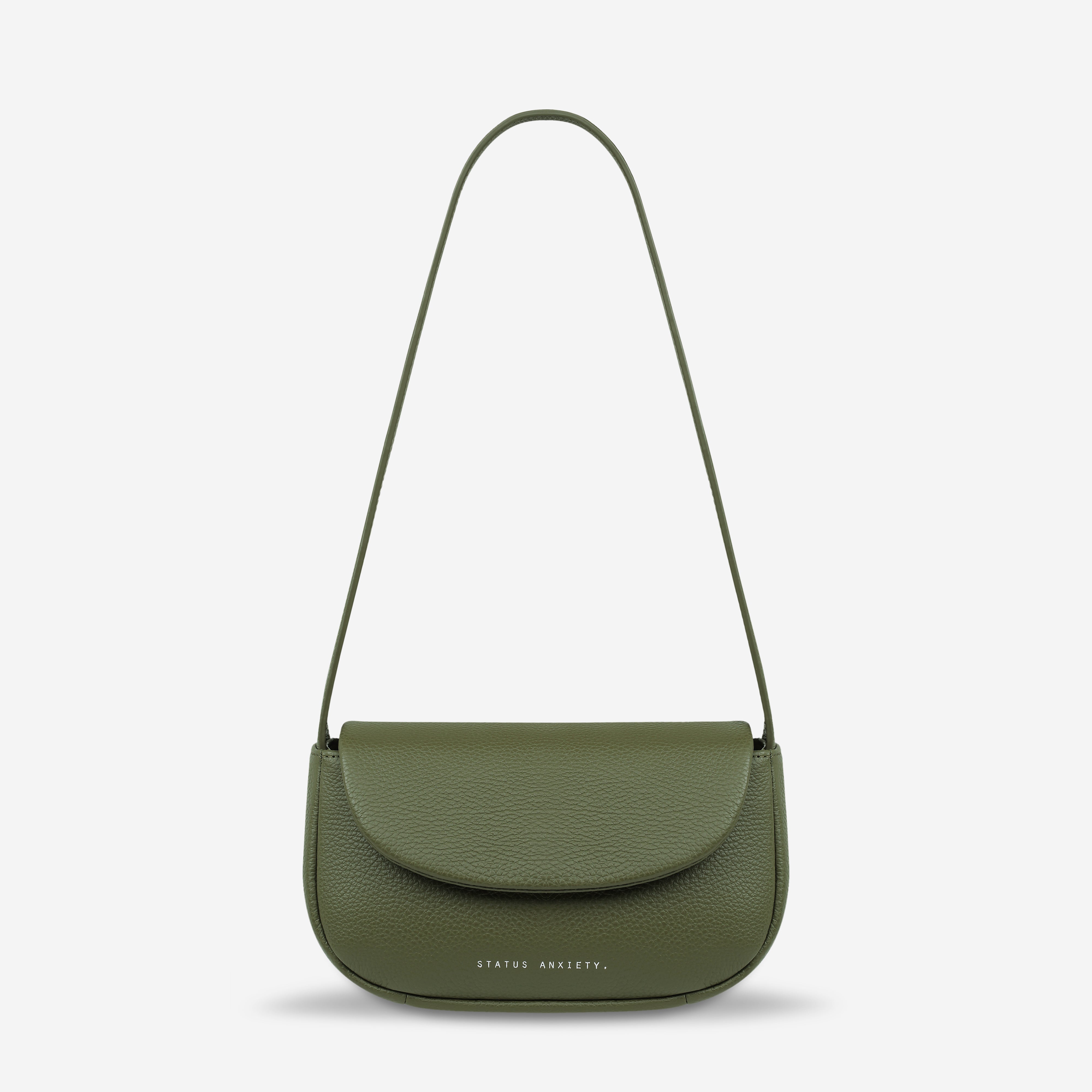 Status Anxiety One of these days Women's Leather Bag Khaki
