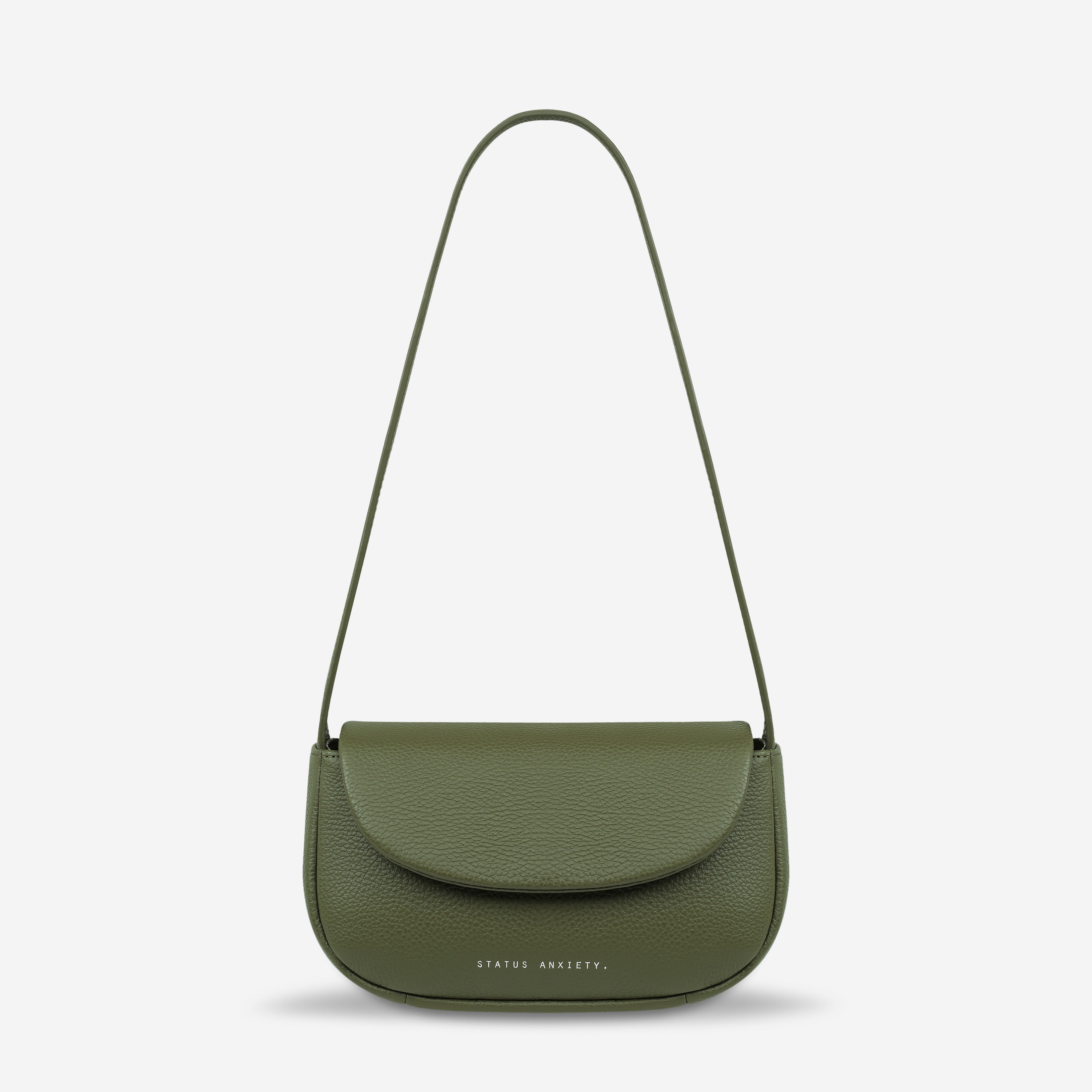 Status Anxiety One of these days Women's Leather Bag Khaki