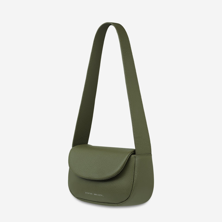 Status Anxiety One of these days Women's Leather Bag Khaki