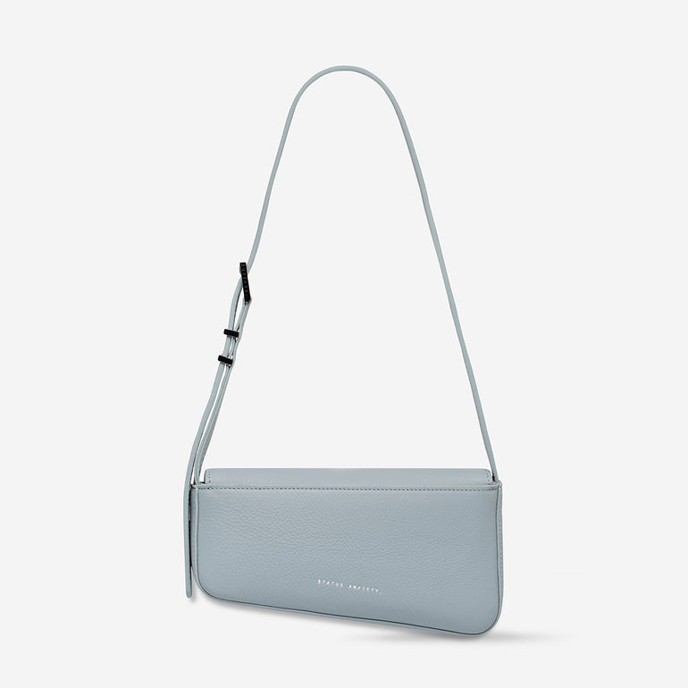 Status Anxiety Overnight Obsession Women's Leather Bag Powder Blue