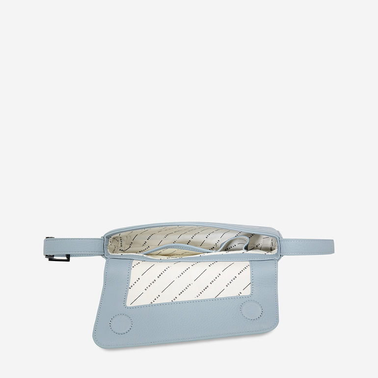 Status Anxiety Overnight Obsession Women's Leather Bag Powder Blue