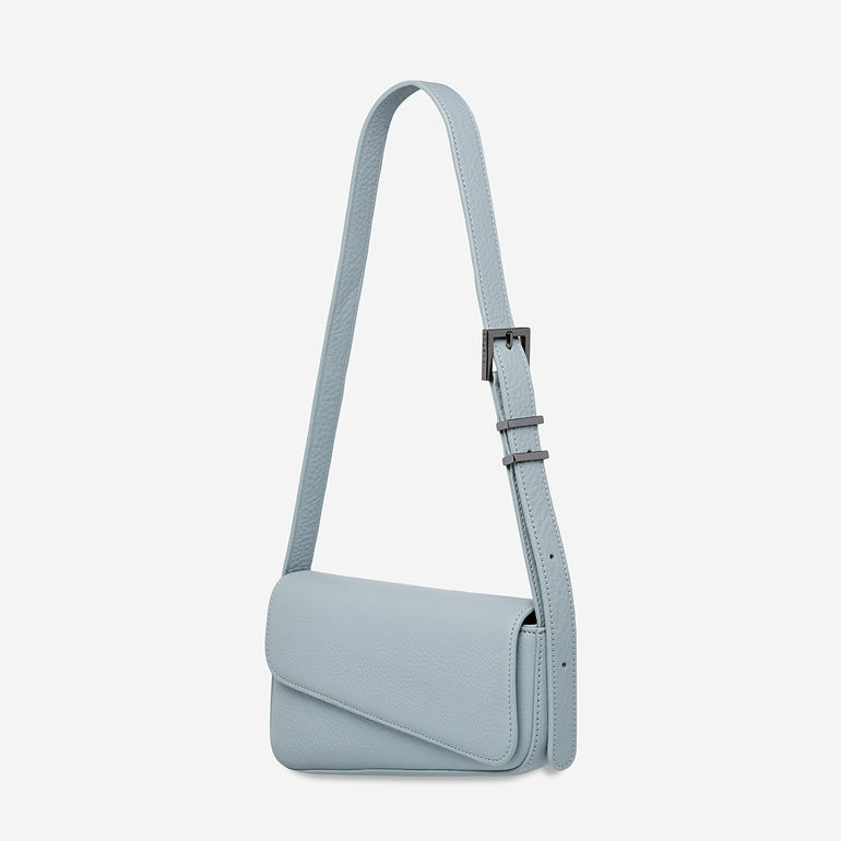 Status Anxiety Overnight Obsession Women's Leather Bag Powder Blue