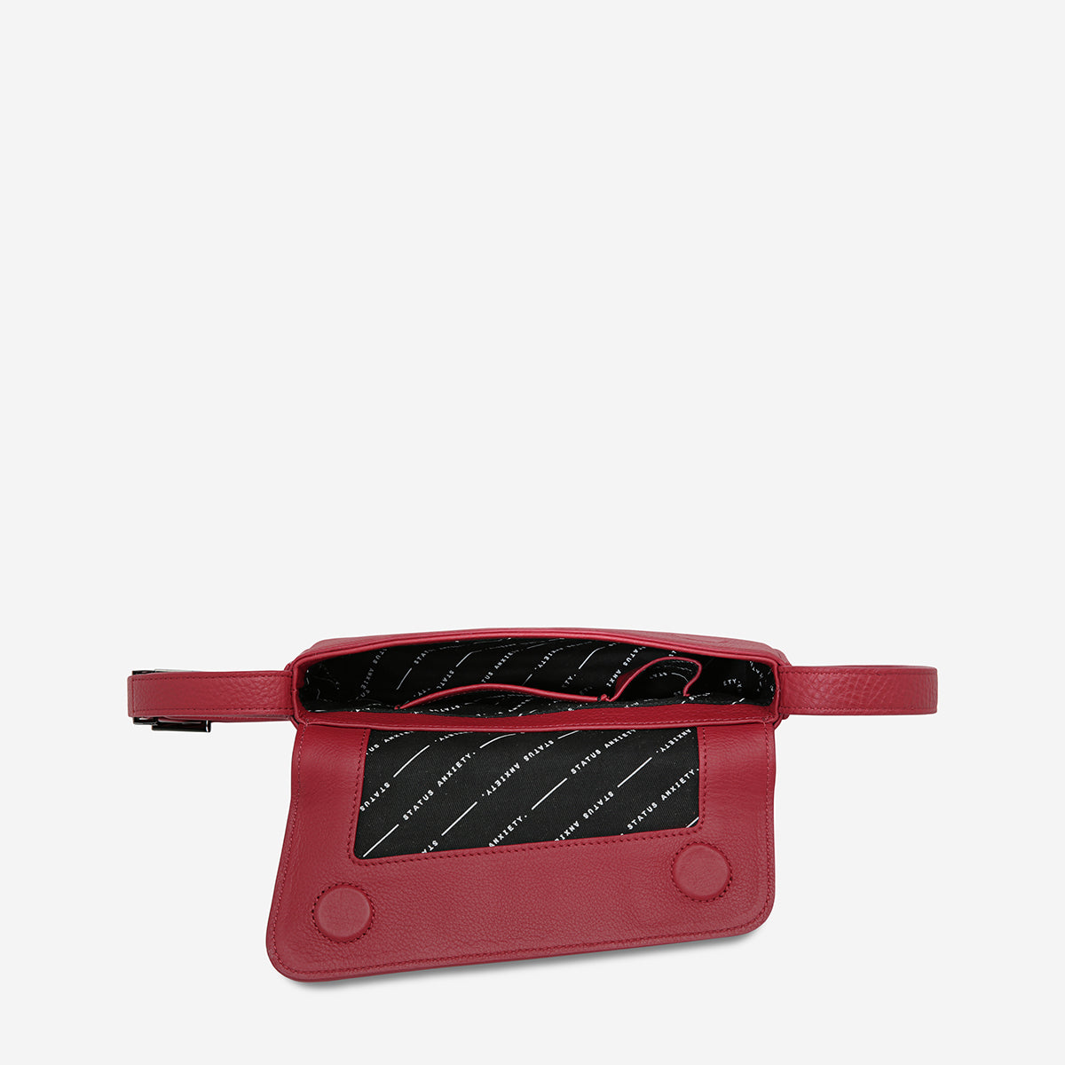 Status Anxiety Overnight Obsession Women's Leather Bag Rouge