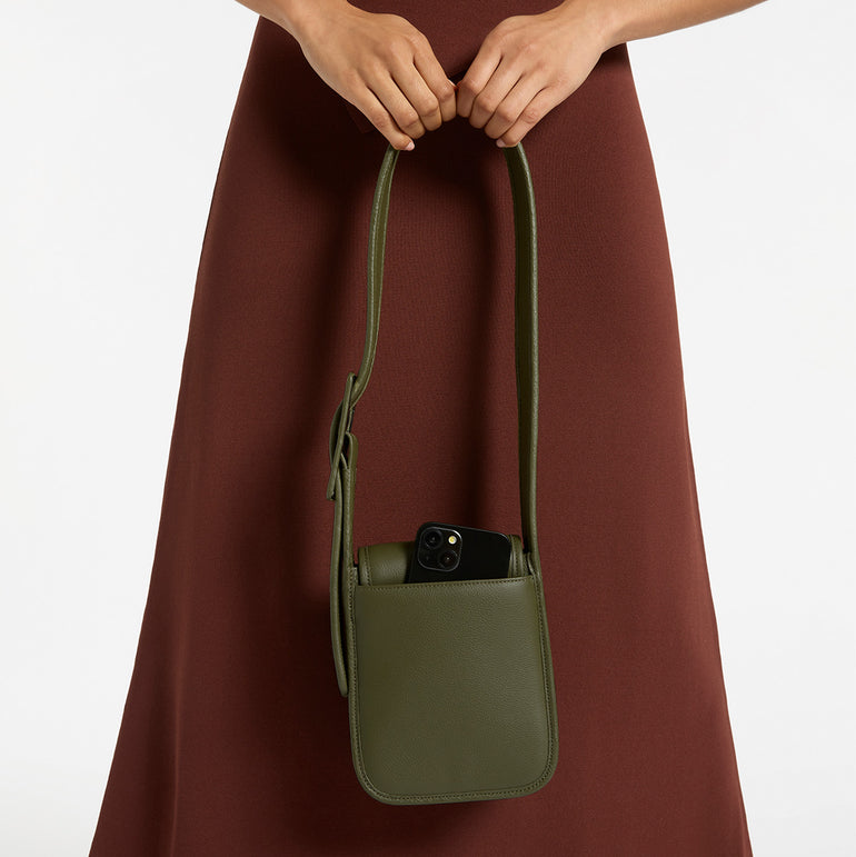 Status Anxiety Perplex Women's Leather Bag Khaki