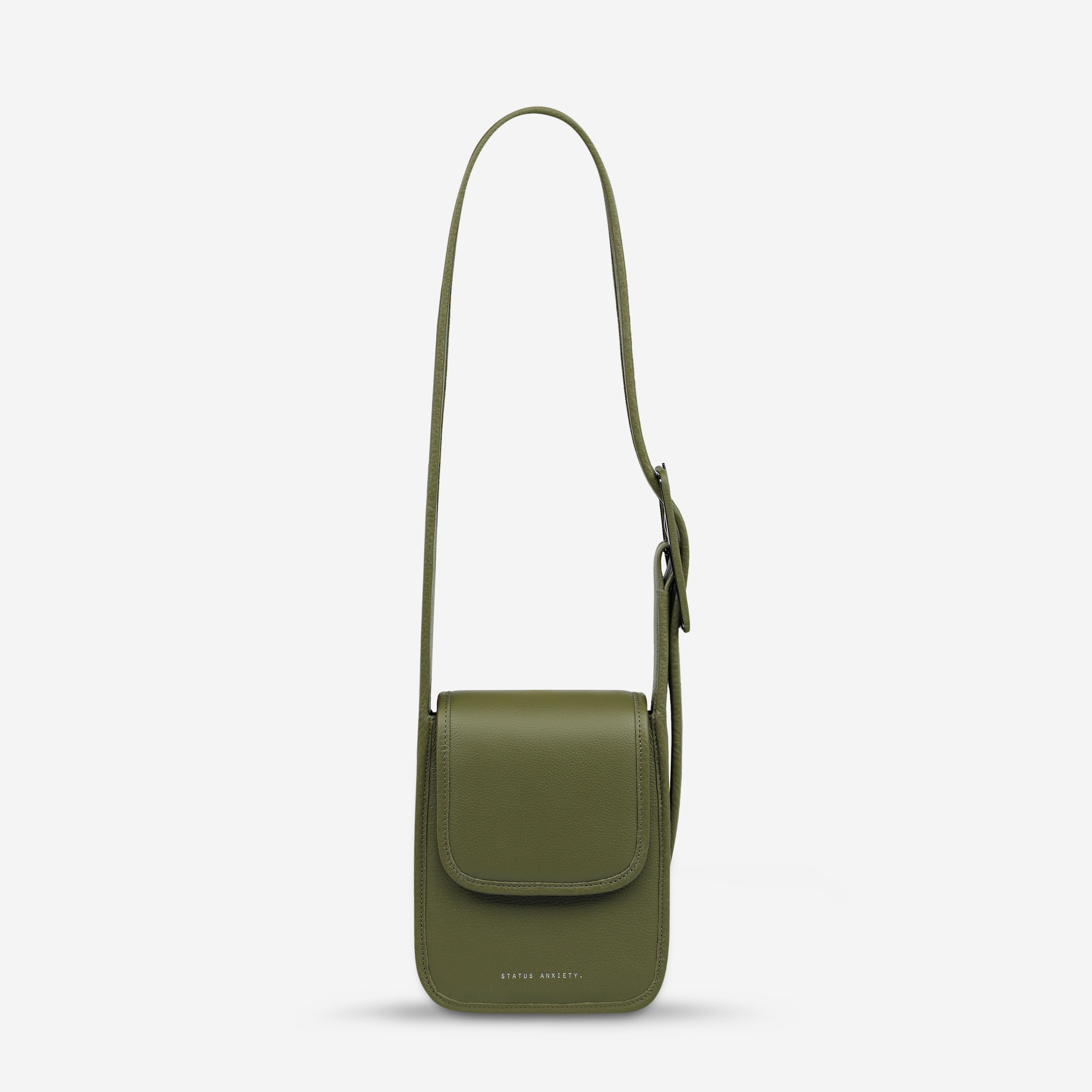 Status Anxiety Perplex Women's Leather Bag Khaki