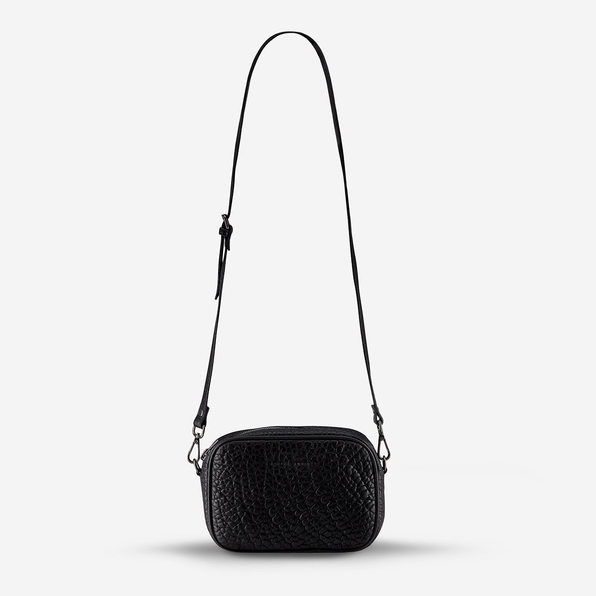 Status Anxiety Plunder Women's Leather Crossbody Bag Black Bubble