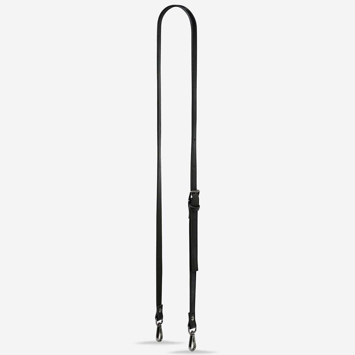 LEATHER STRAP THIN - black