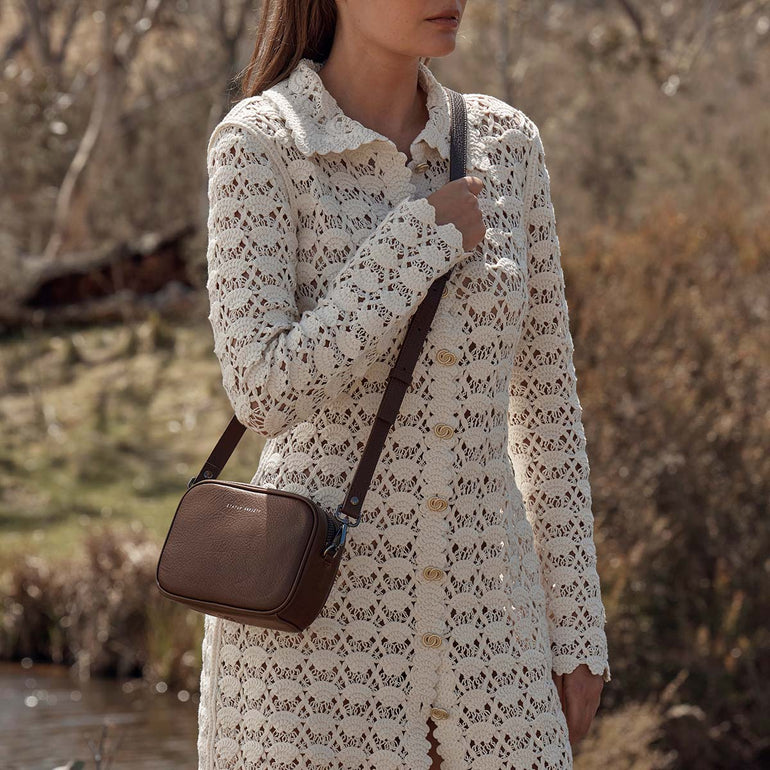 Status Anxiety Plunder Women's Leather Crossbody Bag Black