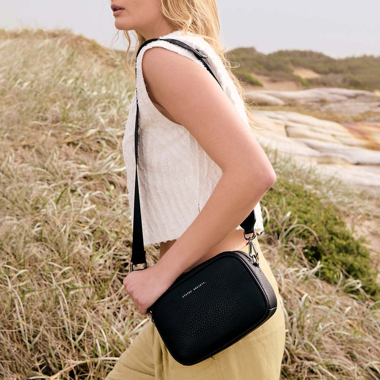 Status Anxiety Plunder With Webbed Strap Black