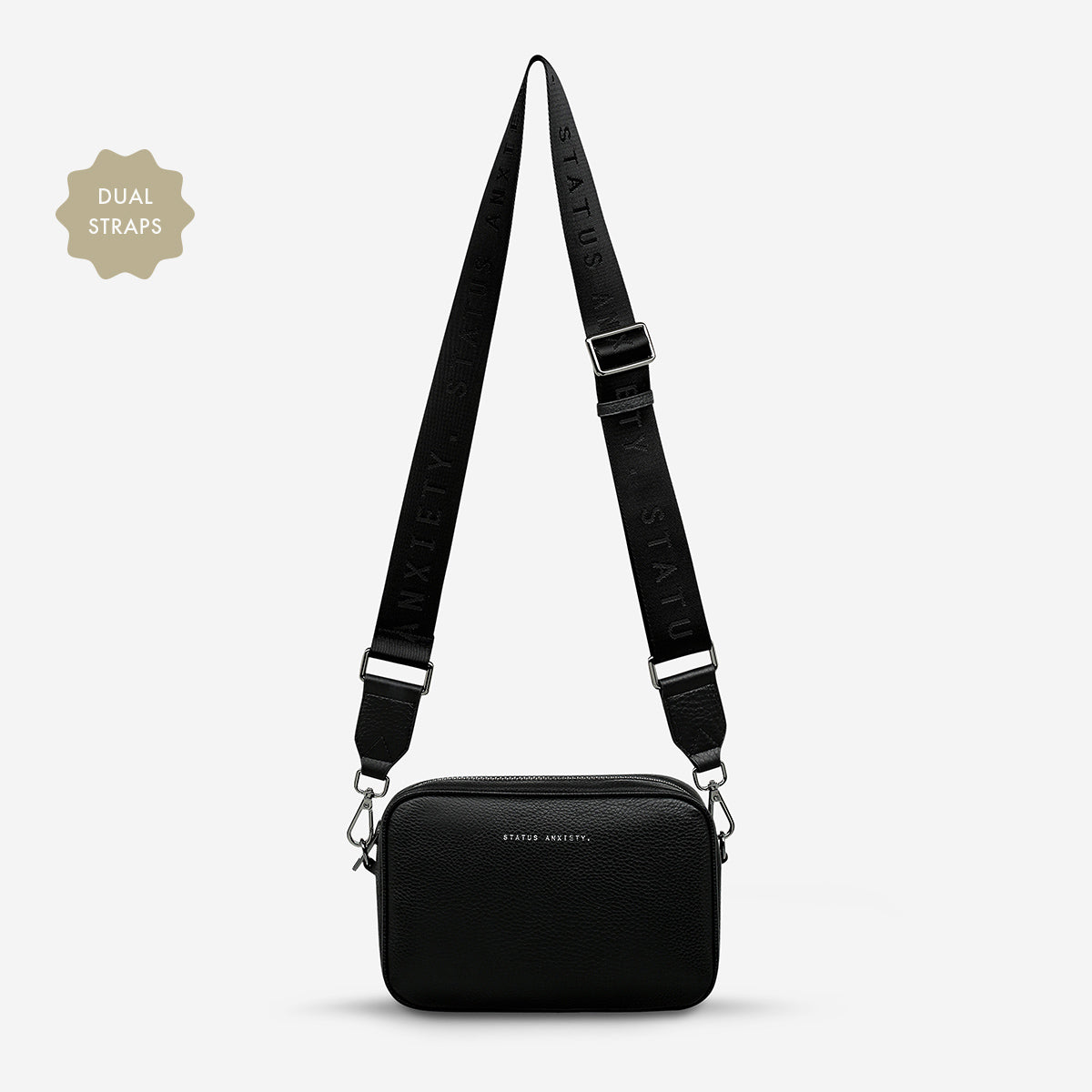 STATUS ANXIETY 2wayバッグ aoi Mini Waves Black Leather Backpack | Status Anxiety®