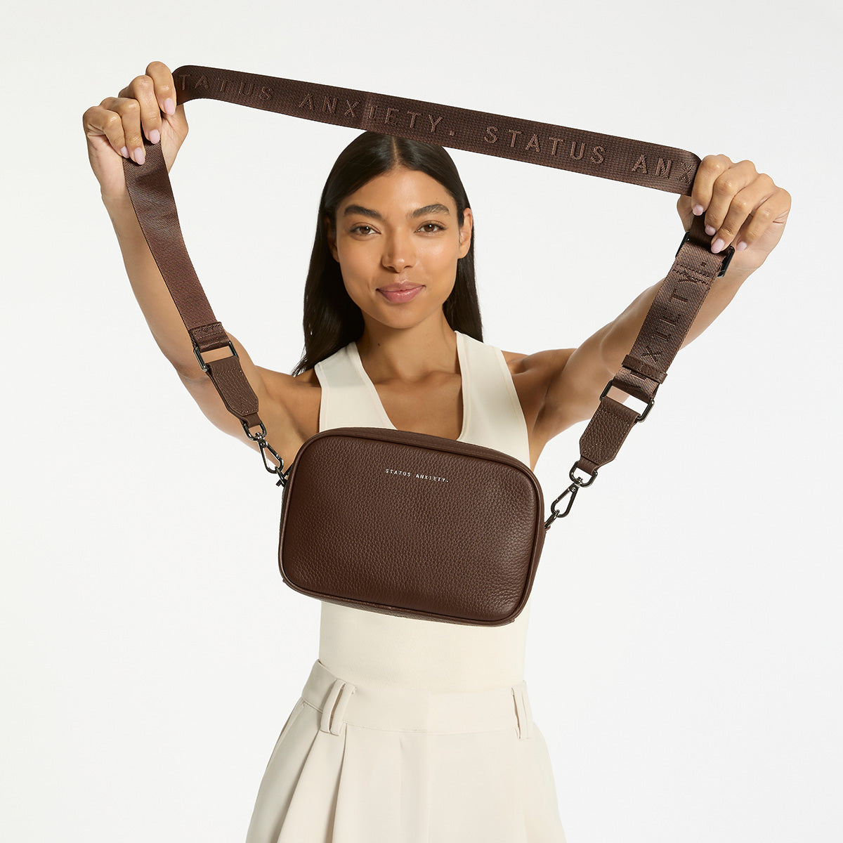 Plunder With Webbed Strap Crossbody Bag | Status Anxiety