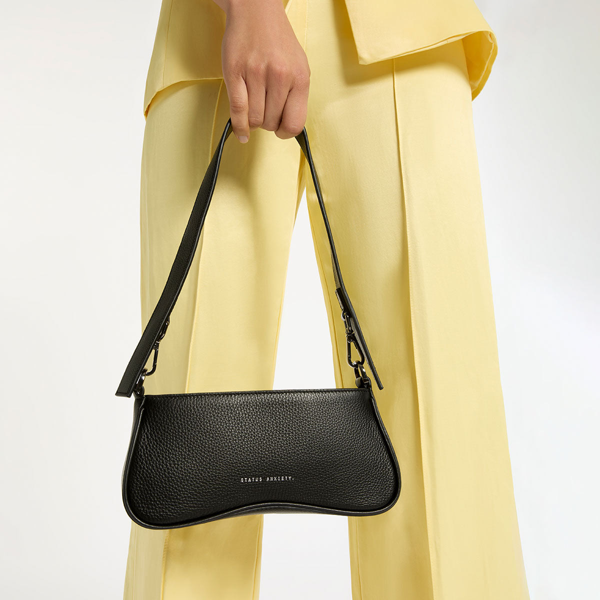 Polaris Women's Black Leather Bag | Status Anxiety®