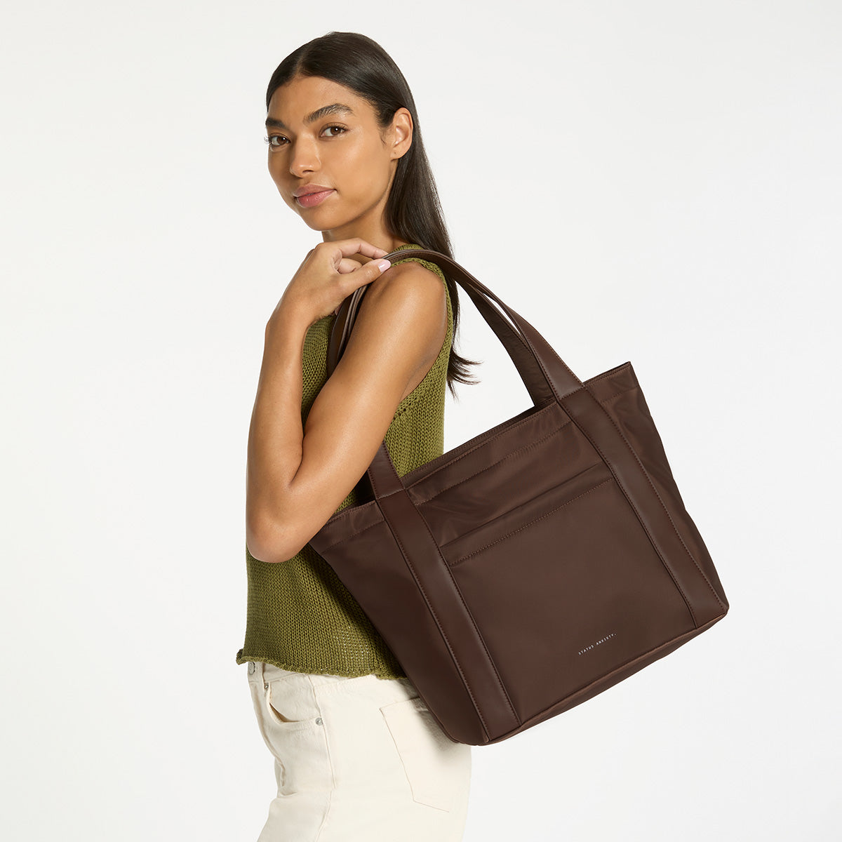 Status Anxiety Mikah Tote Bag Truffle Recycled
