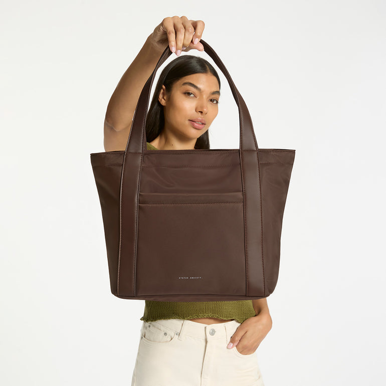 Status Anxiety Mikah Tote Bag Truffle Recycled