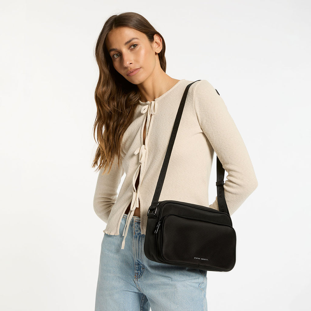 Rani Women's Black Recycled Bag | Status Anxiety®