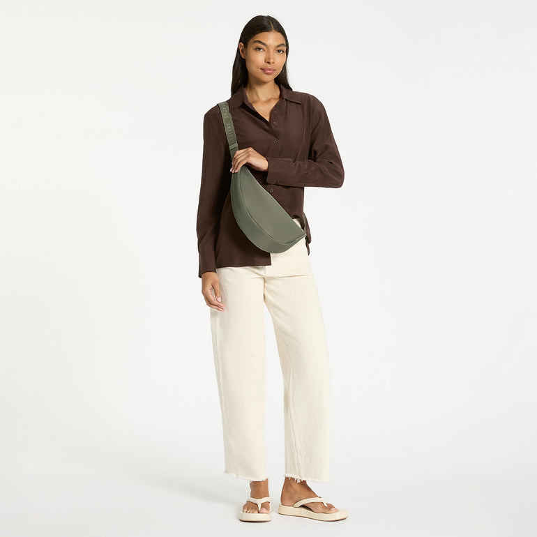 Status Anxiety Zuzu Crossbody Bag Olive Recycled