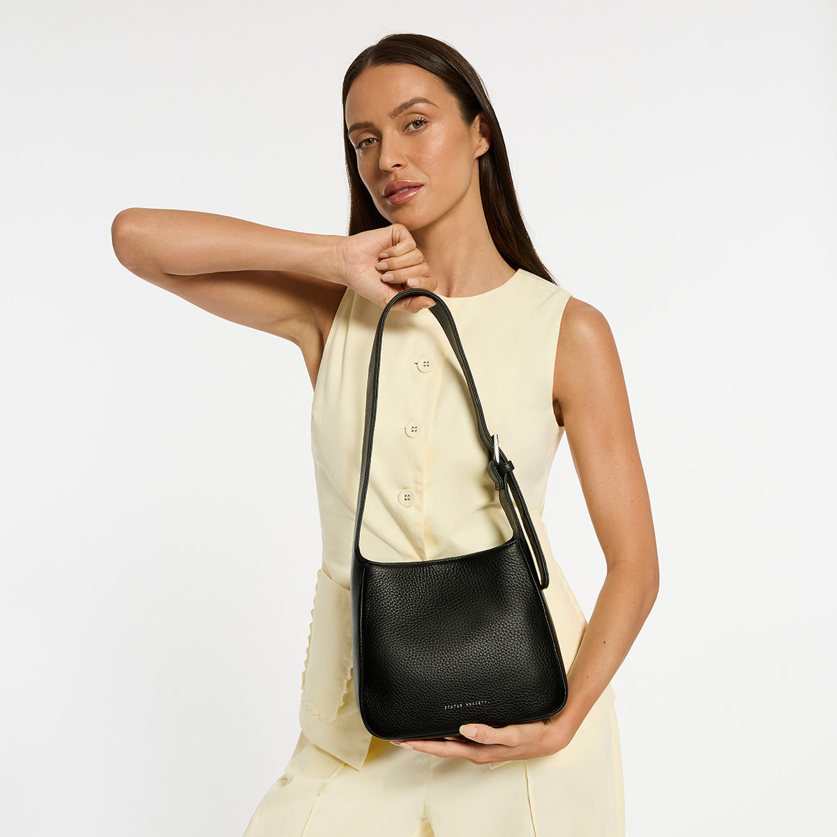 Status Anxiety Slipping Away Women's Leather Bag Black