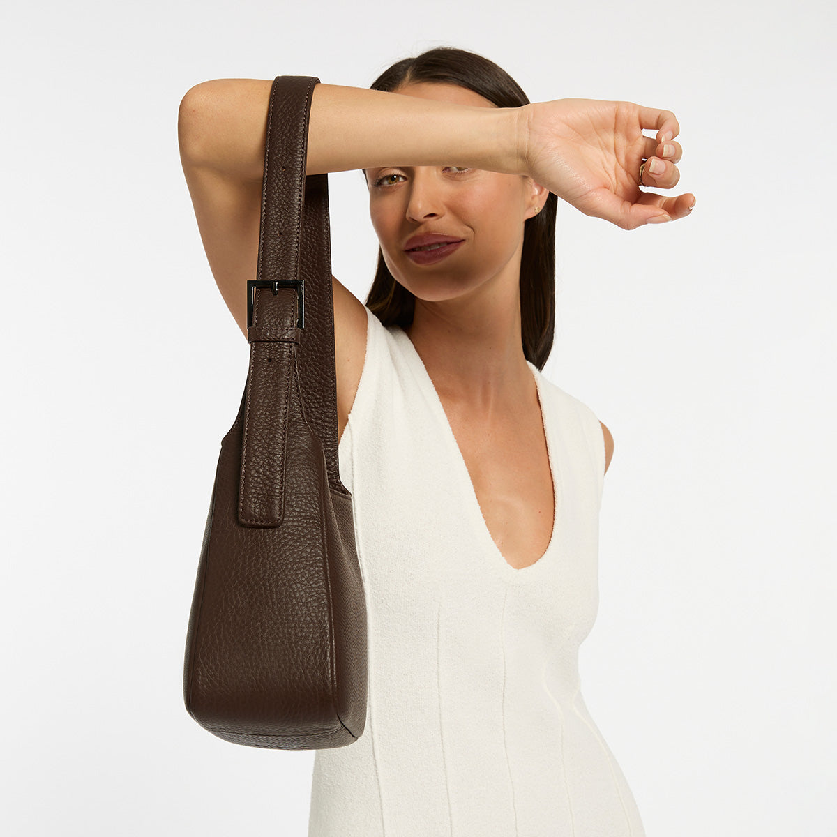 Status Anxiety Slipping Away Women's Leather Bag Cocoa
