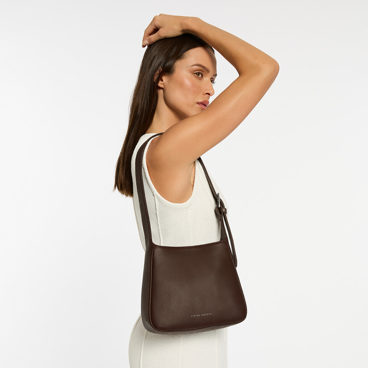 Status Anxiety Slipping Away Women's Leather Bag Cocoa