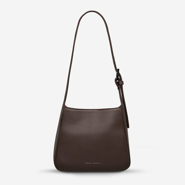 Status Anxiety Slipping Away Women's Leather Bag Cocoa