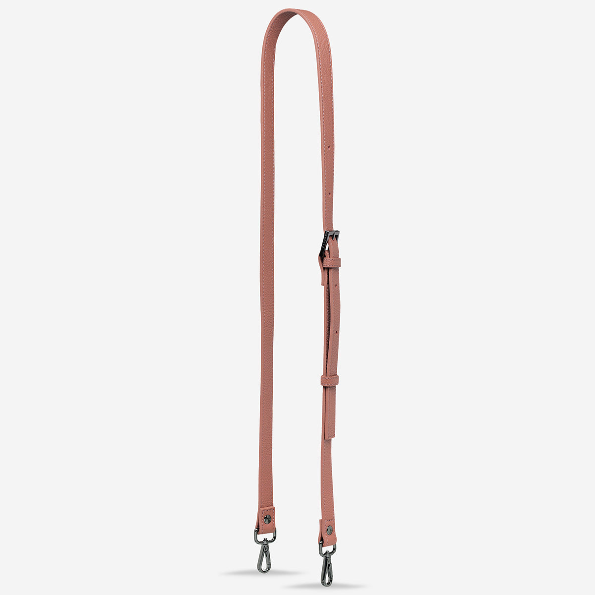 Status Anxiety Dusty Rose Thin Leather Strap for Bags 