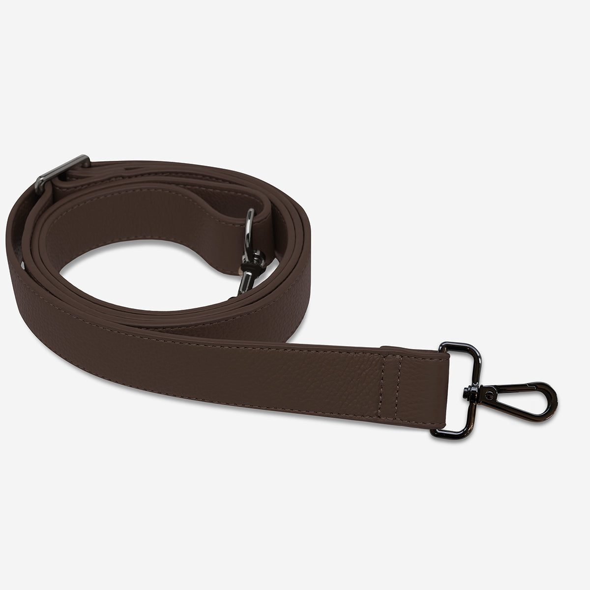 Status Anxiety Cocoa Wide Leather Strap for Bags 