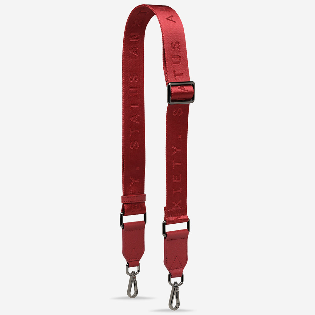 Webbed Status Medium Rouge Webbed Strap | Status Anxiety®