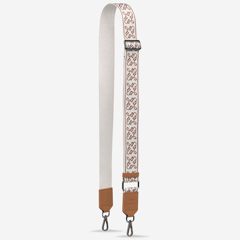 Status Anxiety Camel Jacquard Strap for Bags