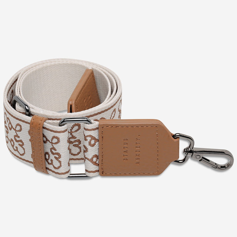 Status Anxiety Camel Jacquard Strap for Bags