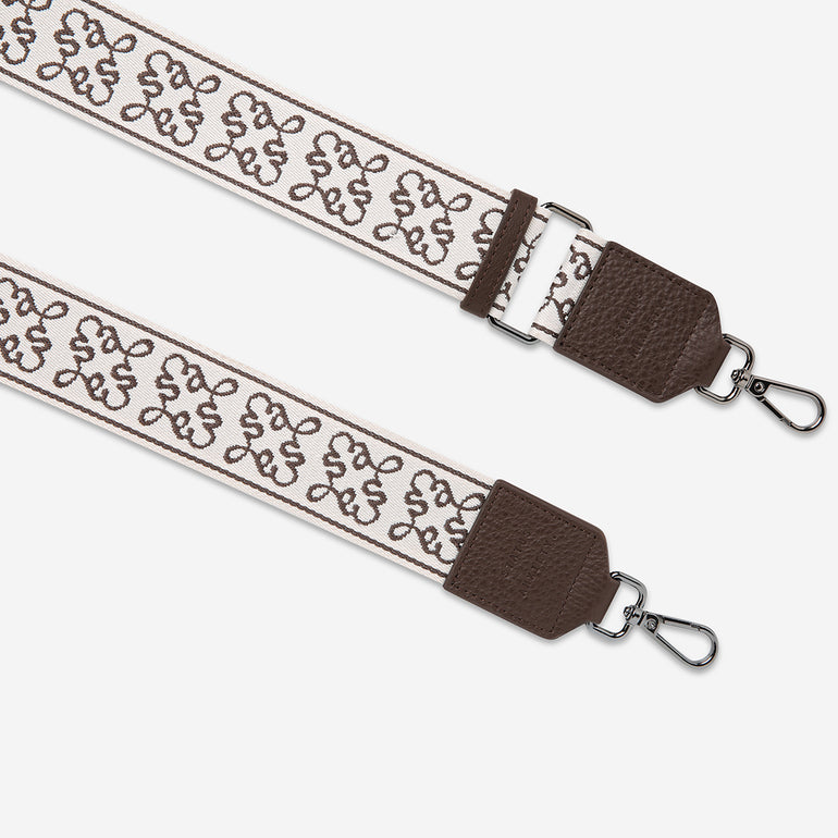 Status Anxiety Cocoa Jacquard Strap for Bags