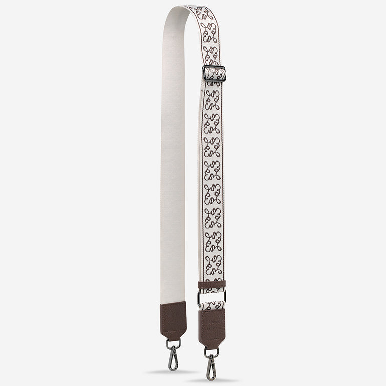 Status Anxiety Cocoa Jacquard Strap for Bags