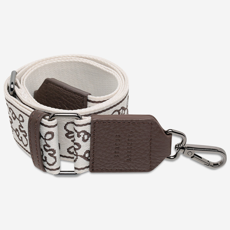 Status Anxiety Cocoa Jacquard Strap for Bags