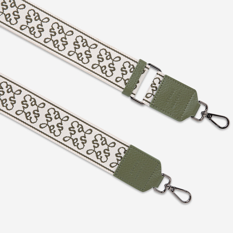 Status Anxiety Khaki Jacquard Strap for Bags
