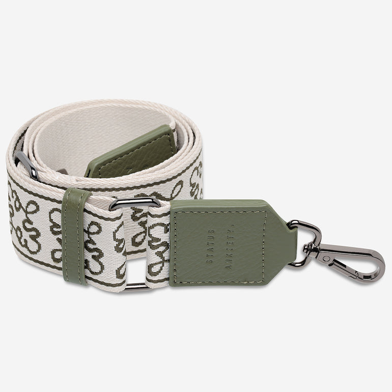 Status Anxiety Khaki Jacquard Strap for Bags