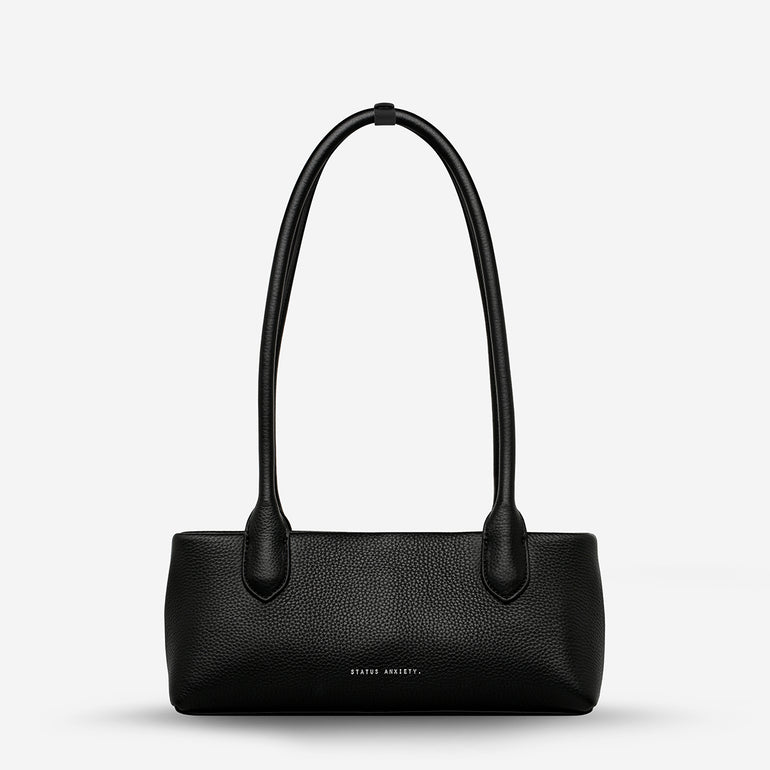 Status Anxiety The Lost Leather Bag Black