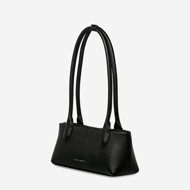 Status Anxiety The Lost Leather Bag Black