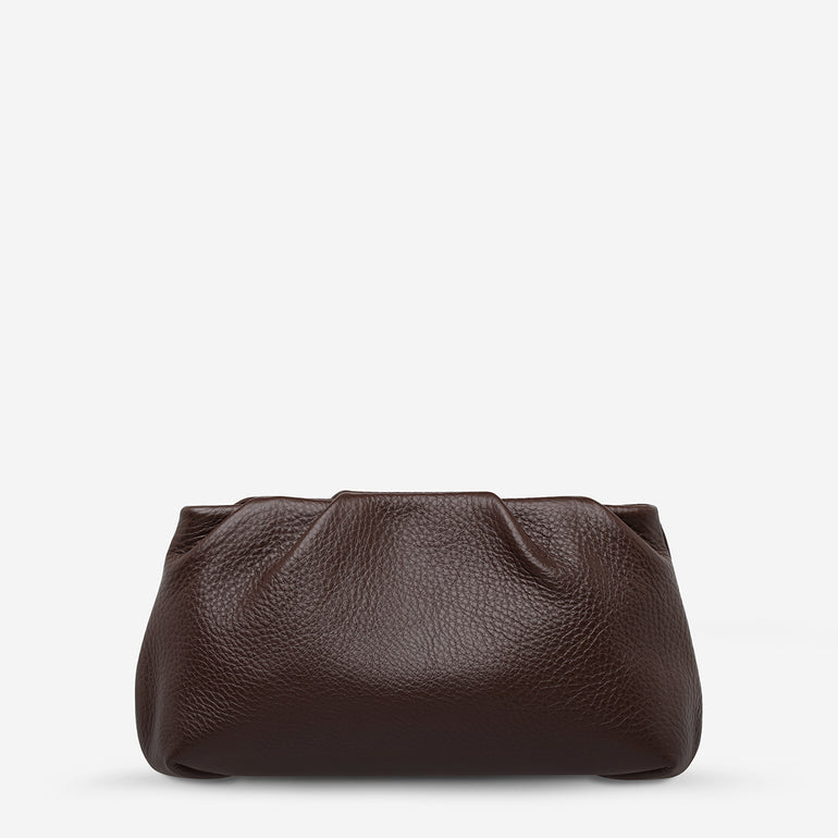 Status Anxiety The Moment Women's Leather Clutch Cocoa