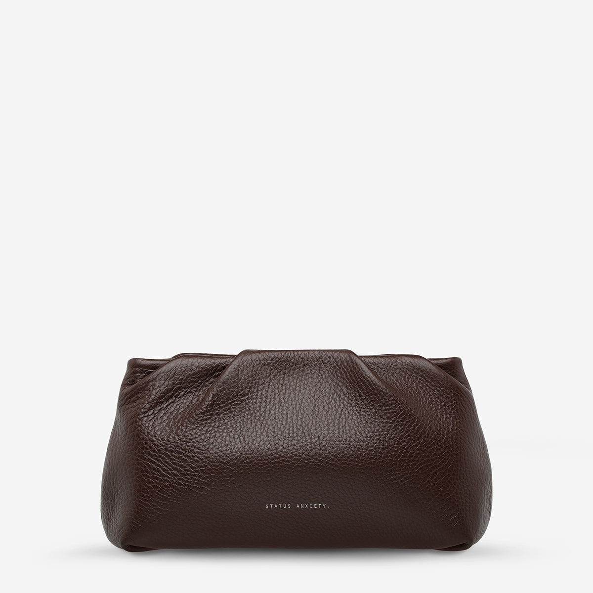 Status Anxiety The Moment Women's Leather Clutch Cocoa