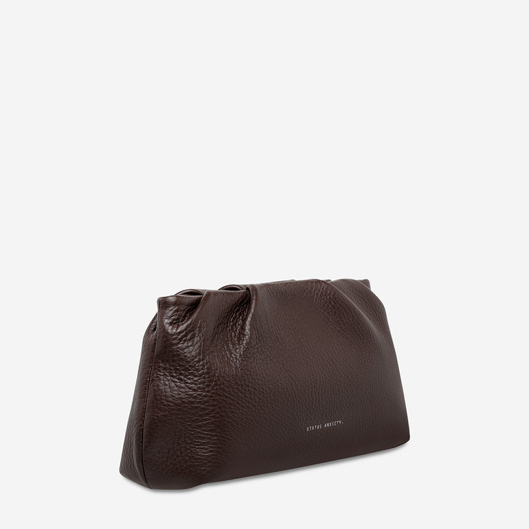 Status Anxiety The Moment Women's Leather Clutch Cocoa