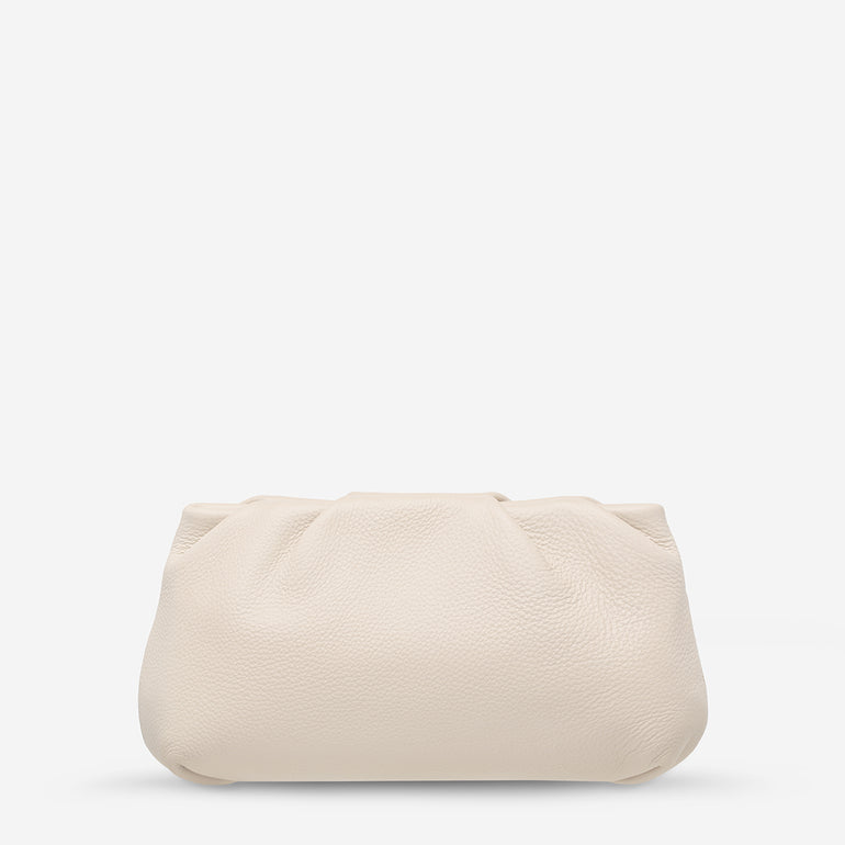 Status Anxiety The Moment Women's Leather Clutch Oat