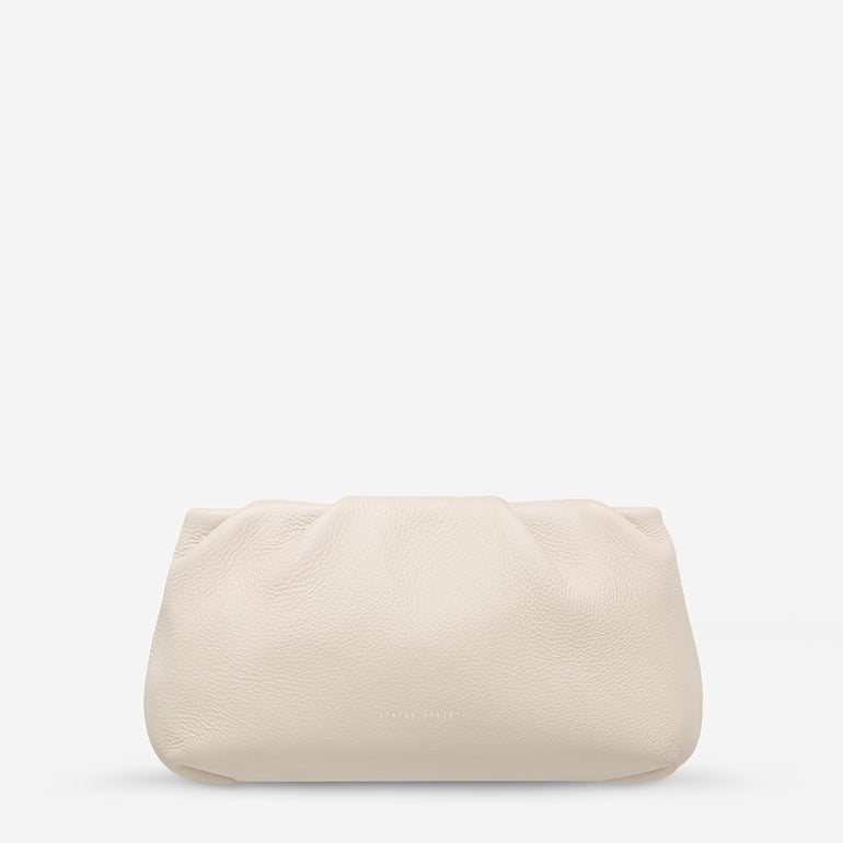 Status Anxiety The Moment Women's Leather Clutch Oat