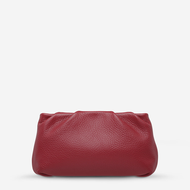 Status Anxiety The Moment Women's Leather Clutch Rouge