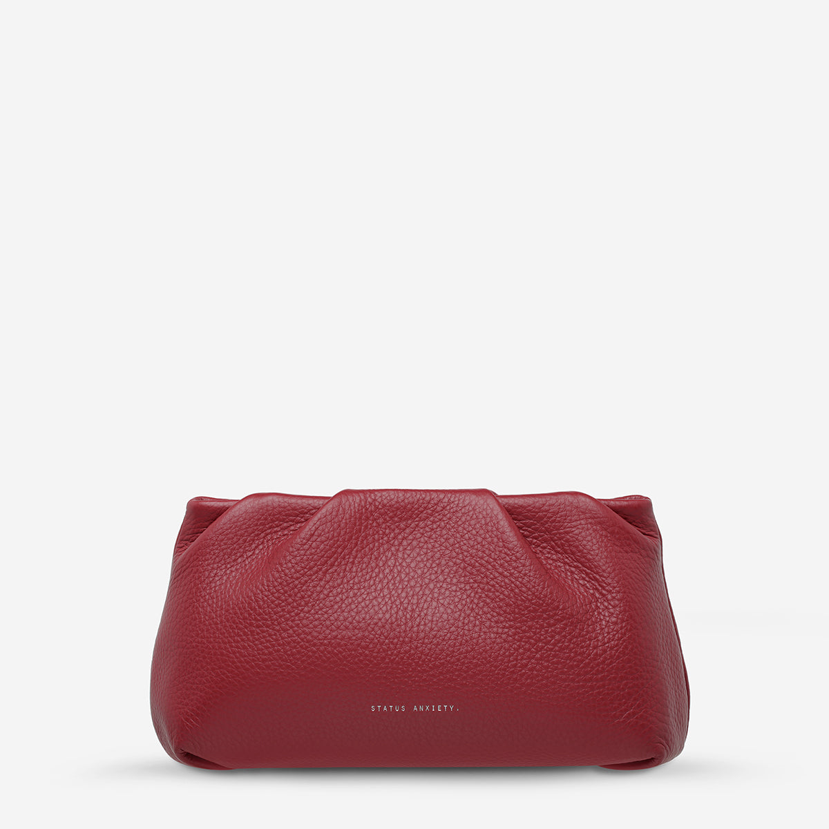 Status Anxiety The Moment Women's Leather Clutch Rouge