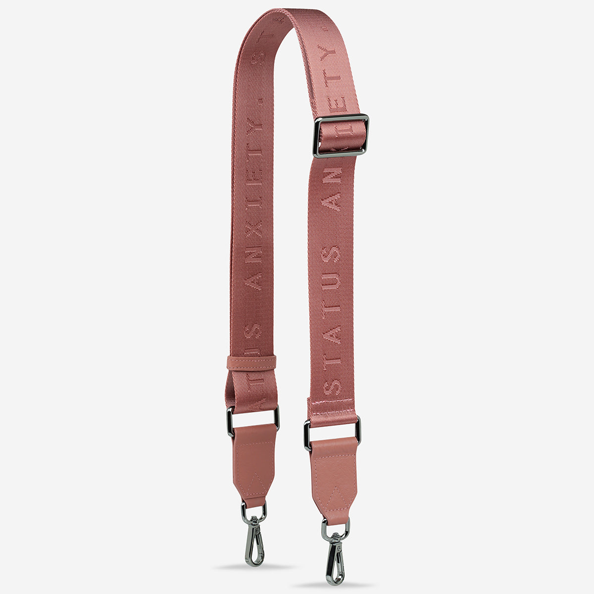 Status Anxiety Dusty Rose Web Strap for Bags