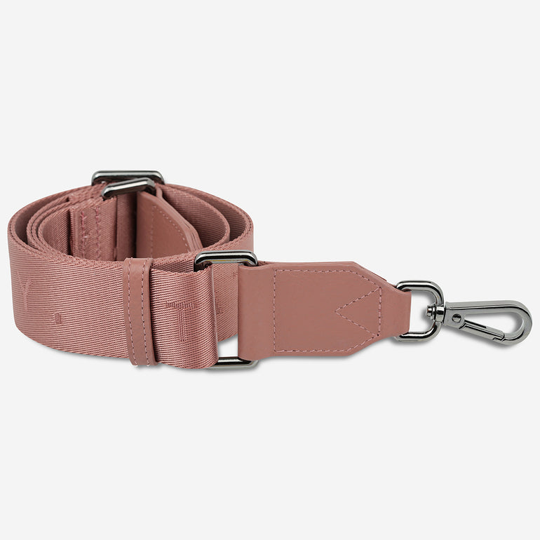 Status Anxiety Dusty Rose Web Strap for Bags