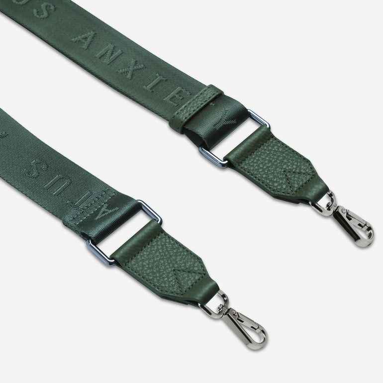 Status Anxiety Green Web Strap for Bags