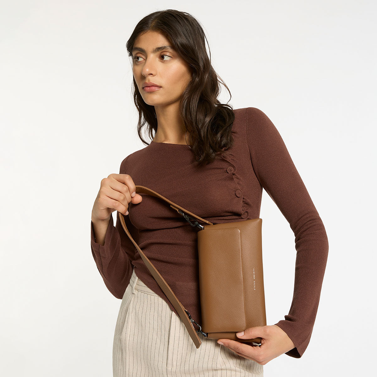 Zenith Women's Camel Leather Bag | Status Anxiety®